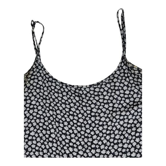 Reformation Jeans Black & White Daisy Floral Print Midi Dress Women's Size Small - Picture 7 of 11